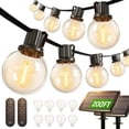 thumbnail image 1 of Cadena de luces solares adicionales de 200 pies, control remoto a prueba de agua, 108 LED, 1 of 9