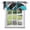 Blue, variant on Abstract Geometric Window Valance for Kitchen, Dark Gray Purple Arcs Waves Modern Rod Pocket Short Curtains for Bathroom Bedroom Small Window, Light Filtering Decorative Valances, 42 x 12 Inches