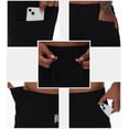 thumbnail image 5 of Satankud Men's Casual Cargo Shorts Classic Relaxed Drawstring Stretch Elastic Waist Beach Shorts with 5 Pockets Black-42, 5 of 11