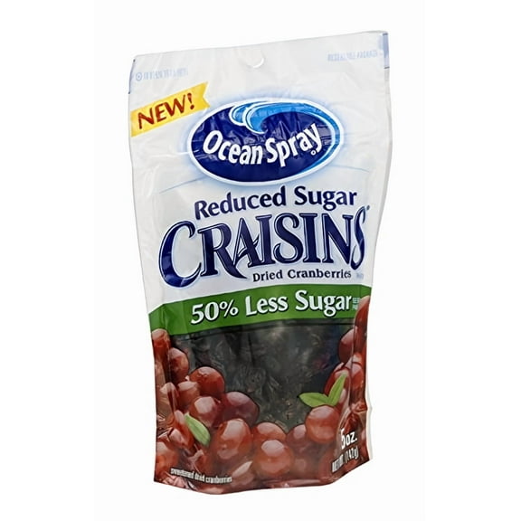 Ocean Spray Craisins Dried Cranberries Reduced Sugar (Pack of 4)