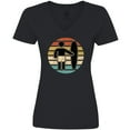 thumbnail image 3 of Inktastic Surfing Gift for Surfer Women's V-Neck T-Shirt, 3 of 5
