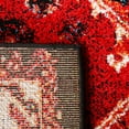 thumbnail image 6 of SAFAVIEH Vintage Hamadan Keighley Oriental Area Rug, Red/Black, 6'7" x 6'7" Square, 6 of 8
