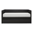 thumbnail image 3 of Lexicon Adra Contemporary Faux Leather Daybed in Black Finish, 3 of 7