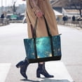 thumbnail image 4 of FORMRS Canvas Laptop Tote Bag for Women with 15.6" Computer Compartments Shoulder Handbag, Magical Forest Glowing Lights, 4 of 7