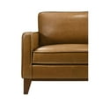 thumbnail image 5 of New Classic Furniture Caspar Leather Upholstered Loveaseat in Caramel Brown, 5 of 7