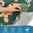 thumbnail image 4 of Yayeee Kitchen Valance Rod Pocket 54" x 18" Living Room Window Curtain, Yellow Christmas Gingerbread, 4 of 6