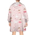 thumbnail image 2 of Ballet Swan Princess Pattern Wearable Oversized Blanket,Wearable Blanket Hoodie for Adults,Cozy Hooded Blankets with Super Pockets,Super Warm Fuzzy Pullover for Women & Men, 2 of 6