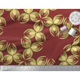 thumbnail image 3 of Soimoi Red Cotton Duck Fabric Florals Floral Print Fabric by the Yard 42 Inch Wide, 3 of 3