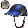 thumbnail image 3 of casquette De Baseball Avec Demi-casque Respirant Pour L't - Noir, Casque Lger Et Rtro Pour Hommes Et Femmes, 3 of 5