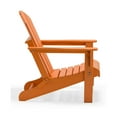 thumbnail image 5 of Folding Adirondack Lawn Chairs Set of 4 for Outdoor Patio Garden, Orange, 5 of 10