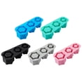 thumbnail image 3 of ¡Campaña con descuento!Bandeja para cubitos de hielo para vaso, molde reutilizable para vasos de chupito de hielo, bandejas grandes reutilizables de silicona de fácil liberación con tapa para congela, 3 of 4