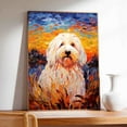 thumbnail image 3 of Komondor Dog Art Print Poster, Wall art Painting Decor, Starry Night Van Gogh Art Home Decor Artwork For Bedroom Living Room Bathroom Decor, 3 of 5