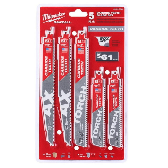 Milwaukee Tool Reciprocating Saw Blades 49-22-5505