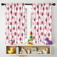 thumbnail image 5 of Blackout Kids Curtains,Strawberry Plants Fruit Heart Daisy Checkered Childrens Insulated Curtains Set Of 2,Bedroom Essentials,Toddler Room Decor 42"x54", 5 of 5