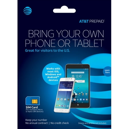 AT&T PREPAID℠ SIM Kit - UNLIMITED HIGH-SPEED DATA - 3 LINES FOR $100/MO. Details