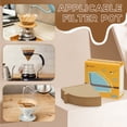 thumbnail image 5 of #1 Coffee Filters, 200 Count Disposable Natural Brown Paper Filters, V‑Cone for V60 Pour Over and Drip Coffee Makers, 1–2 Cup, Eco-Friendly, Suitable for Home and Coffee Shop Use, 5 of 9