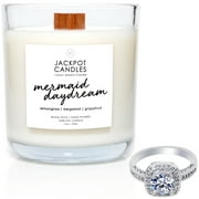 Jackpot Candles Mermaid Day Dream Candle with Ring Inside (Surprise Jewelry $15 to $5,000) Ring Size 9