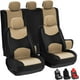 thumbnail image 1 of Fundas para Asientos de Automovil Juego 11 pzs, Universales Primavera y Verano Cubre Asientos para Auto, Suave, Transpirable y a Prueba de Polvo, para Coches, Furgonetas, SUV Etc (Beige), 1 of 9