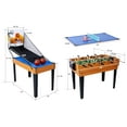 thumbnail image 3 of 5-in-1 Multi-Game Table for Home - Billiards, Foosball, Ping Pong, Push Hockey & Basketball,All-in-One Indoor Sports Center for Family Game Room, 3 of 8