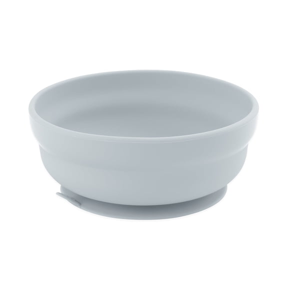 Bumkins Baby Silicone Grip Bowl: Gray