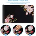 thumbnail image 2 of Extended Gaming Mouse Pad (35.4x15.7 in), Large Non-Slip Rubber Base Mousepad with Stitched Edges, Waterproof Keyboard Mouse Mat Desk Pad for Work, Game, Office, Home -Flower, 2 of 5