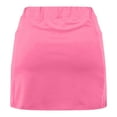 thumbnail image 5 of LADIGASU Women's Solid Color Mid-waist Skirt Pants Sports Casual Shorts Bottoming Skirt Pants, 5 of 5