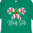 thumbnail image 4 of Inktastic Big Sis Christmas Candy Cane Sister Girls Long Sleeve Toddler T-Shirt, 4 of 5