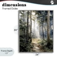 thumbnail image 4 of Stupell Industries Transitional Forest Path in Morning Gray Framed Giclee Art, 24 x 30, by Franklyn Gregory, 4 of 8