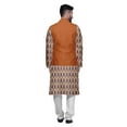 thumbnail image 3 of Atasi Ensemble Kurta Pyjama Ethnique Classique à Manches Longues Imprimé pour Hommes Tenue Décontractée, 3 of 5