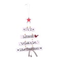 thumbnail image 1 of Letras talladas rebanada de madera campana árbol de Navidad adorno colgante decoración colgante, 1 of 4