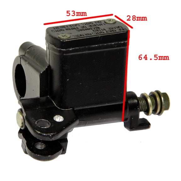 Brake - Master Cylinder,  Right (L 53x W 28x H 64M) for GY6 150cc Scooters