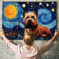 thumbnail image 6 of Skye Terrier Dog Canvas Van Gogh Starry Night Wall Art Gifts Canvas Wall Art Frame Music Artist Customized Canvas Framed Photo Art Work For The Bedroom(Gifts For Dog Lover ), 6 of 6