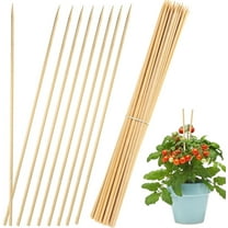 45 Pack Stakes for Gardening,Bexikou 15.7" Wooden Garden Stakes,Plant Stakes Garden Stakes,Plant Support Stakes,Wooden Sign Posting Garden Sticks Support Floral Plant, Tomato Stakes (Natural)