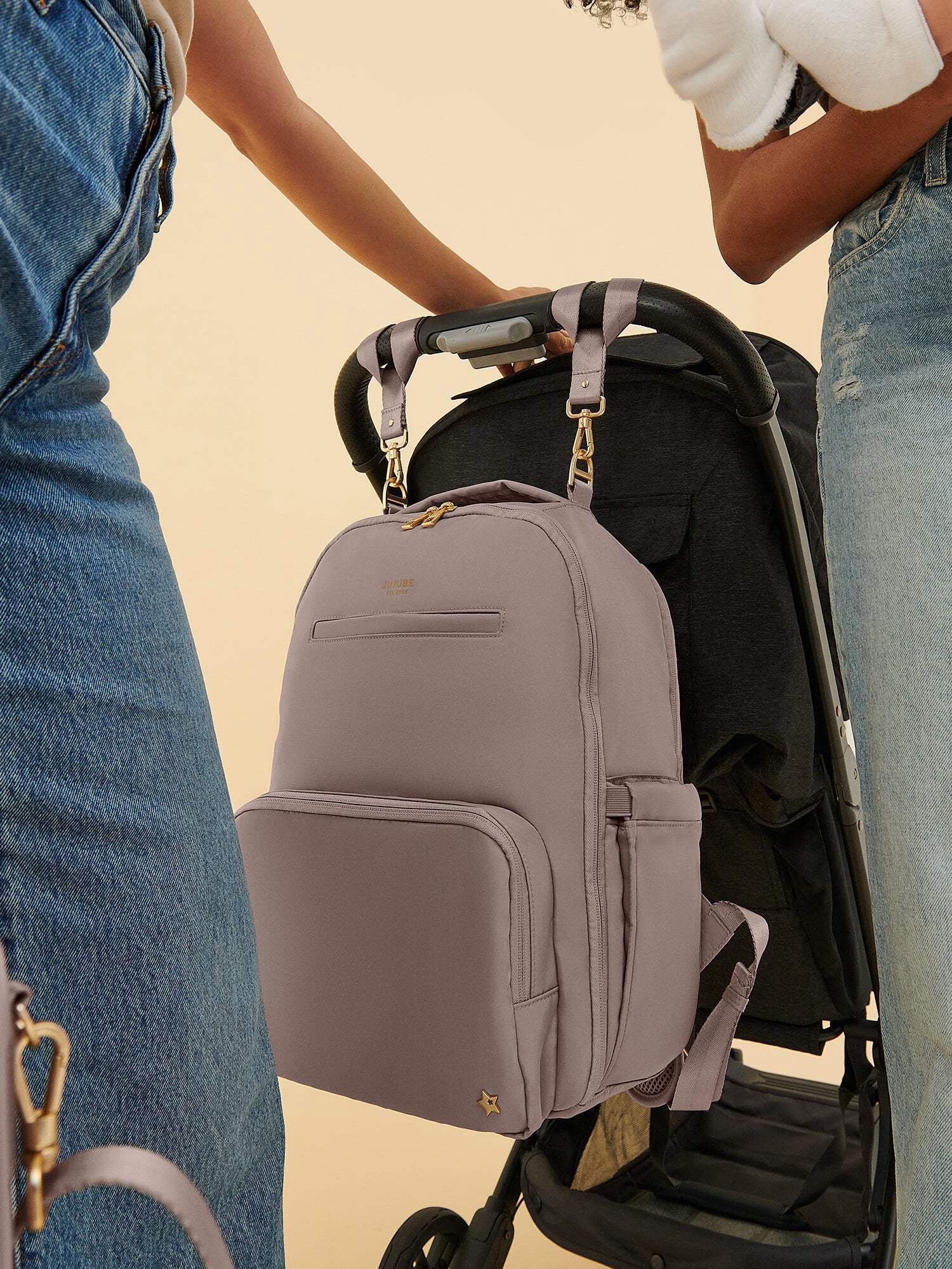 JuJuBe Signature Classic Diaper Backpack Large - Taupe