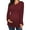 Wine-Red, variant on WellSize Women Maternity blouses Casual Fall Tunic Tops V Neck Long Sleeve Shirts Winter Pregnancy Clothes