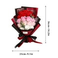 thumbnail image 3 of XMMSWDLA Happy Birthday DecorationsSoap Flower Bouquet 18pcs Roses Carnations Gift Spring Decoration Mother'S Day Tulips Kitchens Offices Weddings Flower Bouquets Flower Arrangements Items, 3 of 7