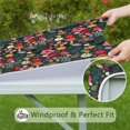 thumbnail image 6 of Pioneer Flower Floral Print Pattern Square Fitted Tablecloth with Elastic Edge,Square Table Cover,Washable Elastic Table Cover for Home Kitchen Party Decor 34"x34", 6 of 6