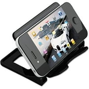 (2 Pack) Universal Smartphone Stand, 1-Compartment, 4" x 2-3/4" x 2-3/4, Black
