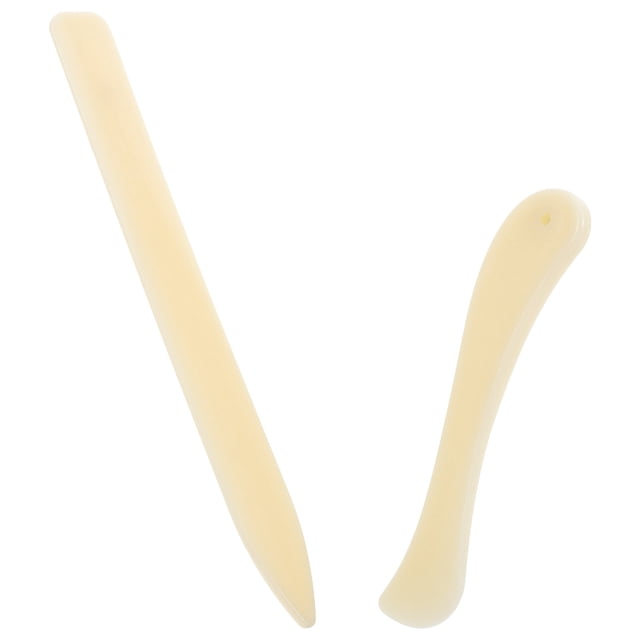 FUTUREORYY 2Pcs Letter Opener Paper Craft Tool in Beige for Bookbinders and Back to School