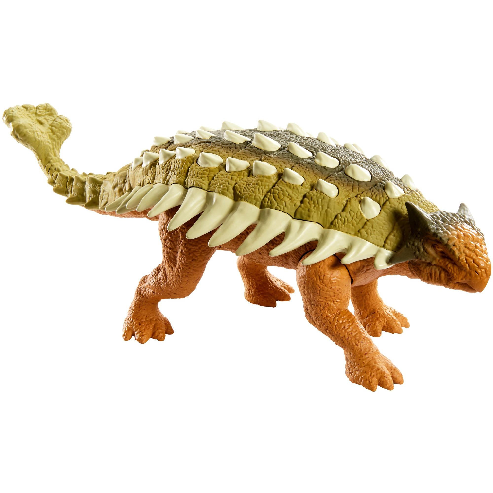 Ankylosaurus Figure Blue Plastic 1960s-1970s MPC Dinosaur