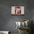 thumbnail image 3 of Pink Pig Canvas Wall Art Cute Funny Piggy Pictures God Says You Are Painting Rustic Farmhouse Wall Decor Modern Framed Prints Artwork Home Bathroom Bedroom Living Room Kitchen Office Decor 16"x12", 3 of 6