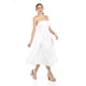 thumbnail image 2 of Vestido Strapless de corte midi Roman Fashion /Juvenil, 14387 (Blanco) blanco M, 2 of 5