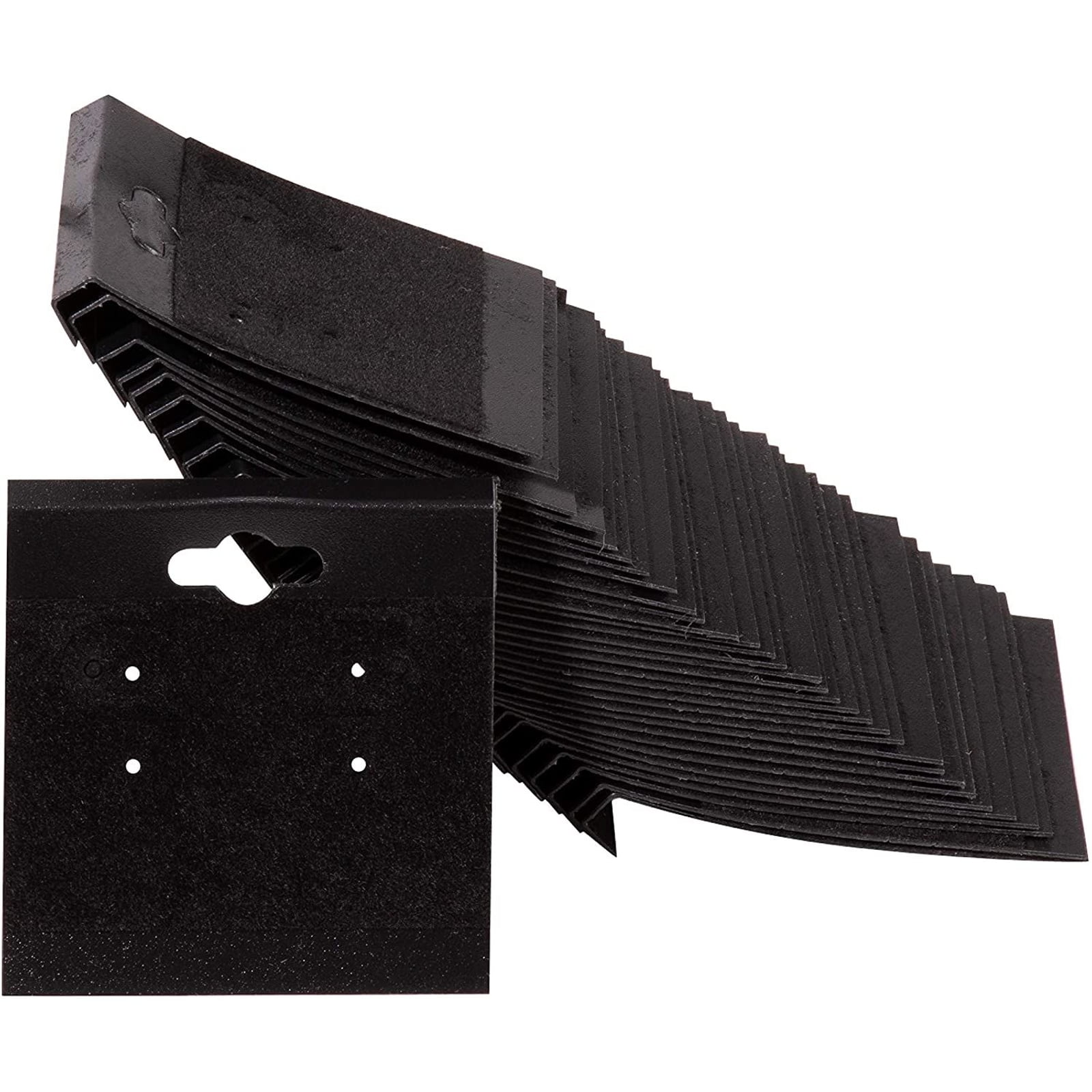 Black Velour Plain Earring Cards 2 W x 2.5 H Inches Count of 200 