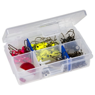 QualyQualy Fishing Tackle Box, Small Tackle Box Organizer with Removeable  Diveders, 2 in 1 Small Fishing Tackle Box Organizer, Plastic Storage Box