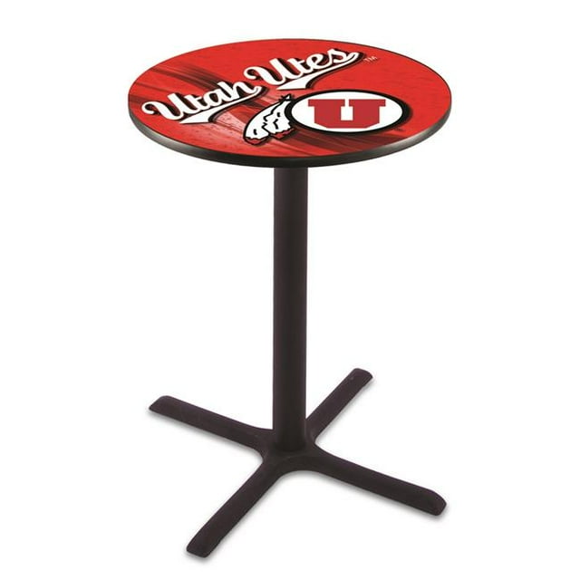Holland Bar Stool L211B4236UtahUn-D2 42 in. Utah Utes Pub Table with 36 in. Top