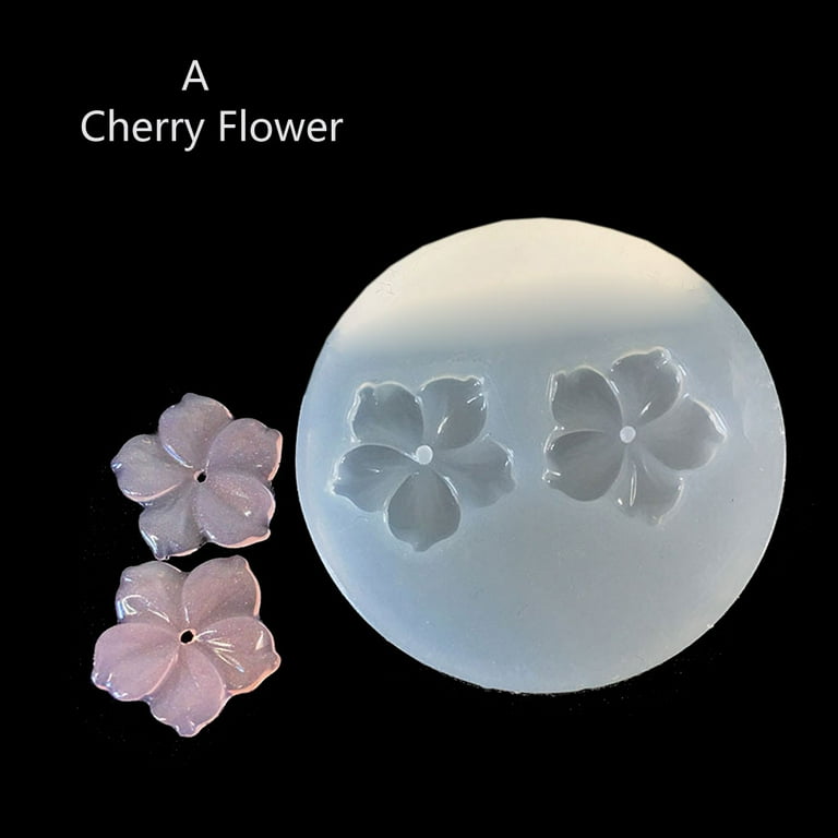 GENEMA 10 Styles 3D Flower Silicone Mold Resin Camellia Peony Daisy Lotus Flower Pendant Jewlery Making Tools Epoxy Resin Molds