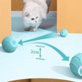 thumbnail image 4 of Pelota Rodante para Gatos Pelota Juguete Interactiva Eléctrica para Gatos para Interiores (azul), 4 of 9