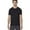 Black/Black, variant on Cool Men's Crew Neck Wick Short Sleeve Shirt (Black, Medium)