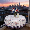 thumbnail image 4 of Aodebiao Patriotic Star Pattern Round Tablecloth Spill-Resistant Wrinkle-Resistant Polyester Fabric for Kitchen Dining Party Decor Independence Day Celebration Picnic Events, 4 of 5