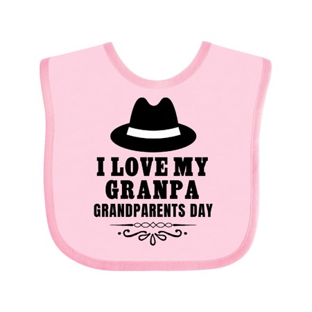 

Inktastic Grandparents Day I Love My Granpa Gift Baby Boy or Baby Girl Bib